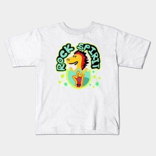 rock spirit, dinosaur Kids T-Shirt